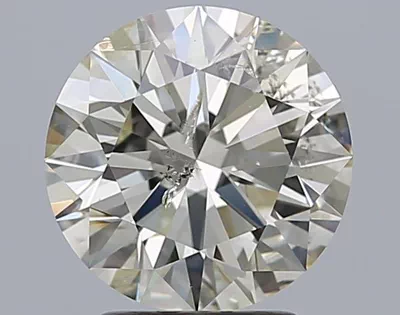 2.65ct K SI2 Rare Carat Ideal Cut Round Diamond