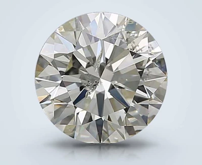 2.65ct K SI2 Rare Carat Ideal Cut Round Diamond