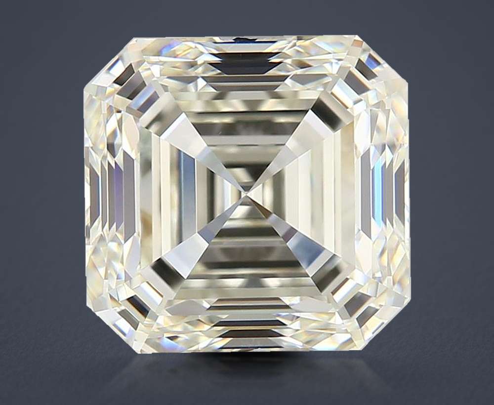 3.10ct K VVS2 Rare Carat Ideal Cut Asscher Diamond