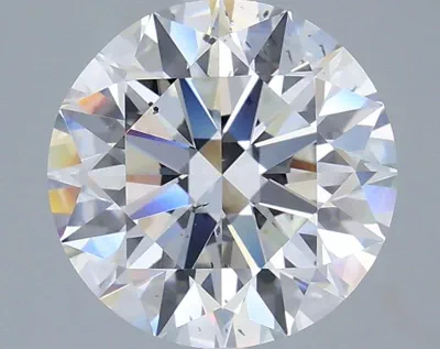 3.01ct F SI1 Rare Carat Ideal Cut Round Diamond