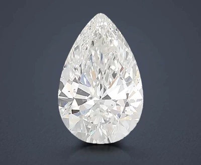 3.01ct F VS2 Rare Carat Ideal Cut Pear Lab Grown Diamond