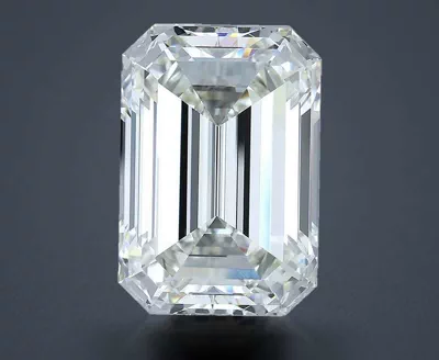 11.02ct I VVS2 Rare Carat Ideal Cut Emerald Diamond