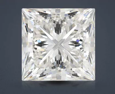 7.41ct G VVS2 Rare Carat Ideal Cut Princess Lab Grown Diamond