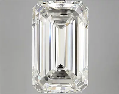 12.55ct F VVS2 Rare Carat Ideal Cut Emerald Lab Grown Diamond