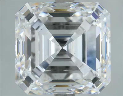 6.05ct E VS2 Very Good Cut Asscher Lab Grown Diamond
