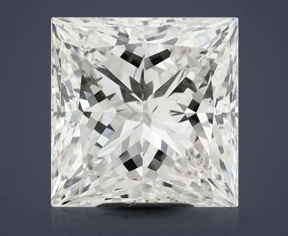 7.09ct G VVS2 Rare Carat Ideal Cut Princess Lab Grown Diamond
