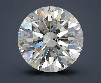 3.00ct I SI2 Rare Carat Ideal Cut Round Diamond