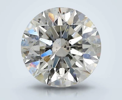 3.00ct I SI2 Rare Carat Ideal Cut Round Diamond