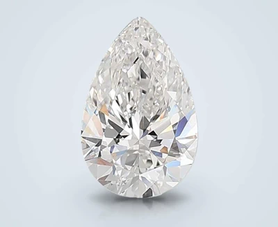 4.09ct F VVS2 Rare Carat Ideal Cut Pear Lab Grown Diamond