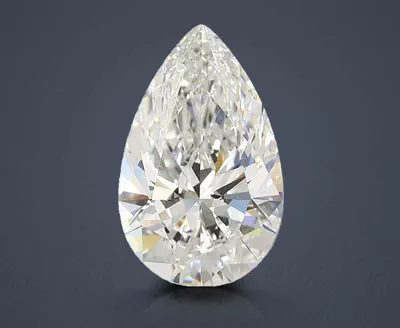 5.08ct F VVS2 Rare Carat Ideal Cut Pear Lab Grown Diamond
