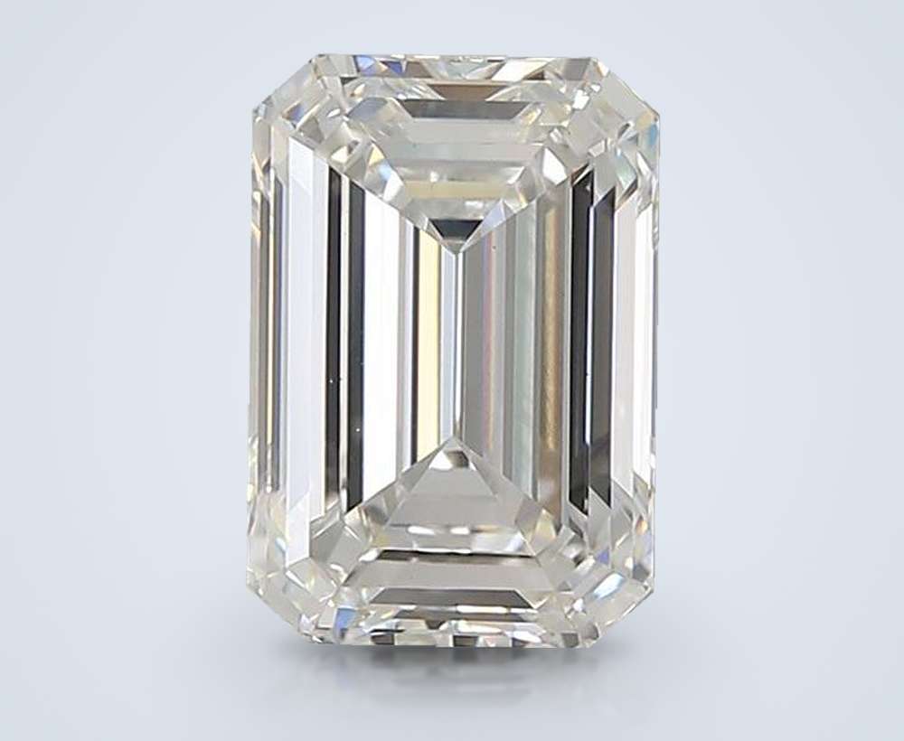 3.07ct E VS1 Rare Carat Ideal Cut Emerald Lab Grown Diamond