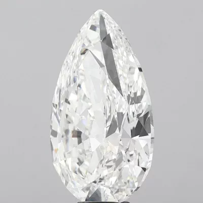 12.06ct F VS1 Rare Carat Ideal Cut Pear Lab Grown Diamond