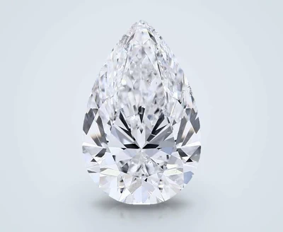 7.03ct D SI1 Rare Carat Ideal Cut Pear Diamond