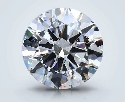 5.02ct G SI2 Rare Carat Ideal Cut Round Diamond