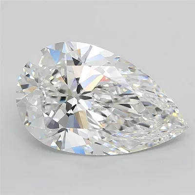 7.07ct E VS1 Rare Carat Ideal Cut Pear Lab Grown Diamond