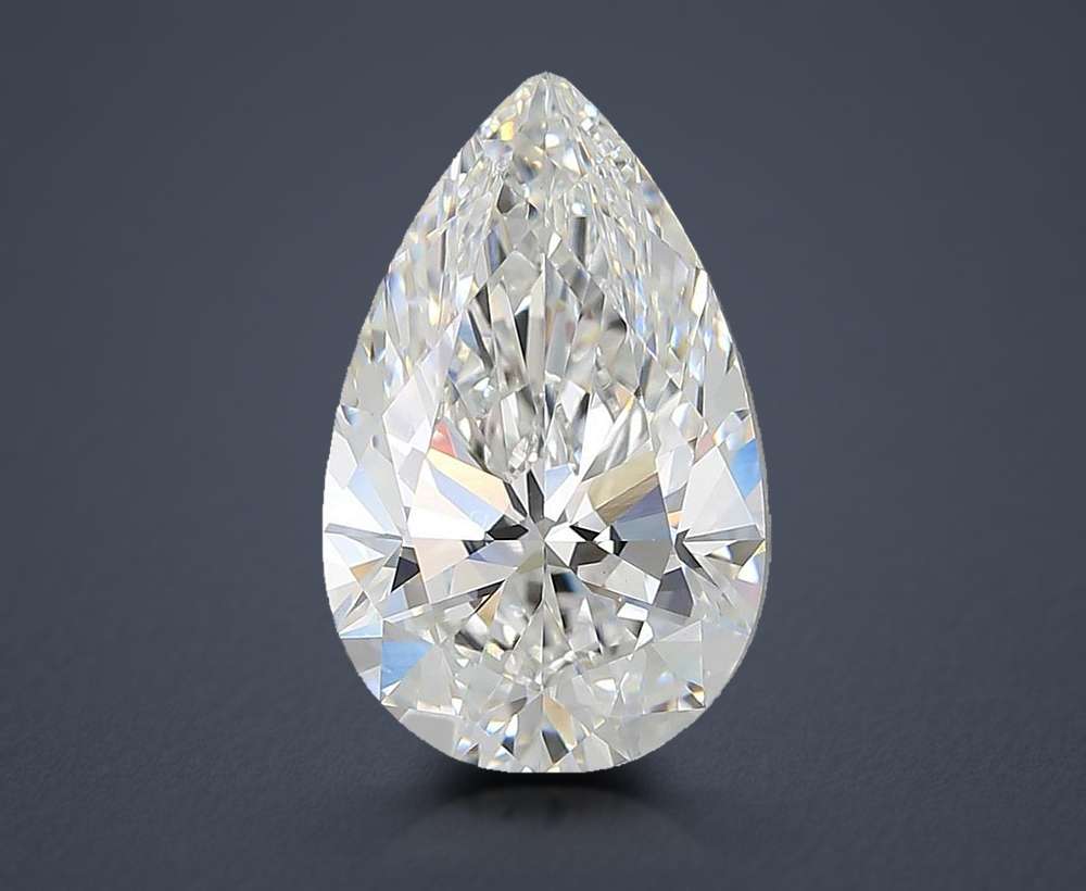 7.07ct E VS1 Rare Carat Ideal Cut Pear Lab Grown Diamond