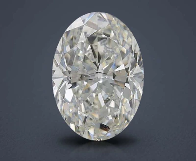 7.01ct I SI1 Rare Carat Ideal Cut Oval Diamond