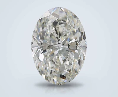 7.01ct I SI1 Rare Carat Ideal Cut Oval Diamond