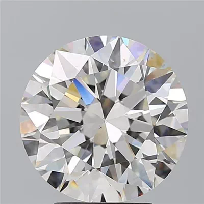 4.03ct H VS2 Rare Carat Ideal Cut Round Diamond