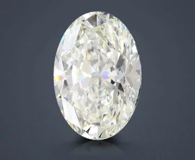 7.01ct J SI1 Rare Carat Ideal Cut Oval Diamond