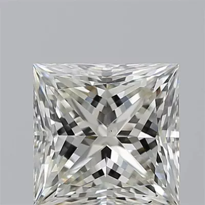 2.02ct K SI1 Rare Carat Ideal Cut Princess Diamond