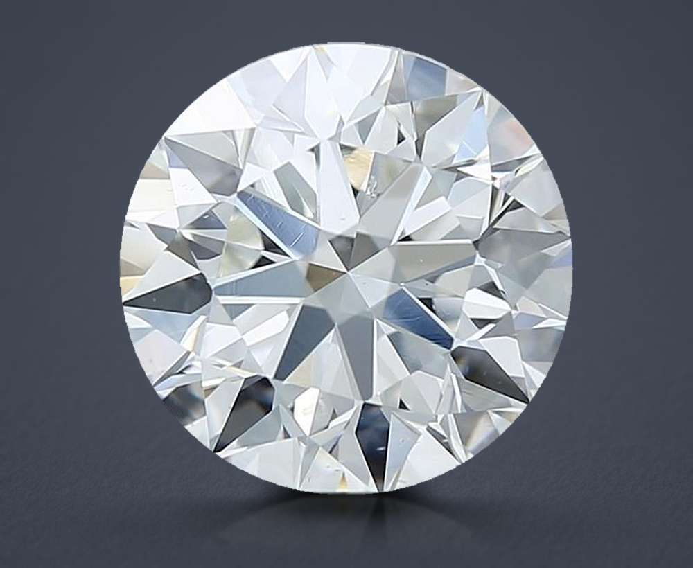 2.83ct G SI1 Rare Carat Ideal Cut Round Diamond