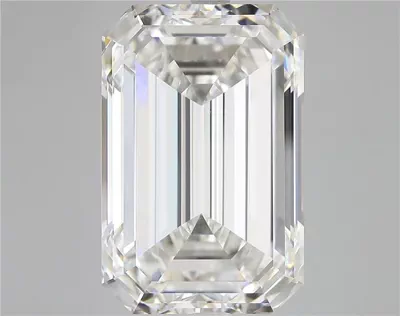 15.65ct F VVS2 Rare Carat Ideal Cut Emerald Lab Grown Diamond