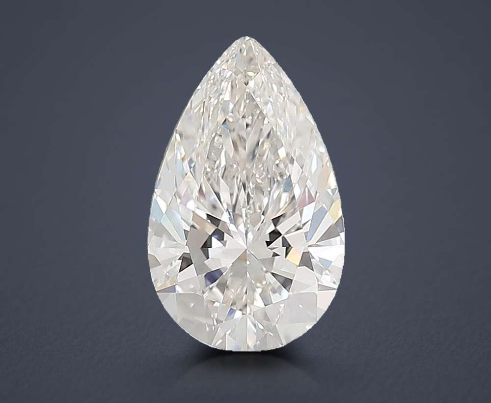 6.51ct G VVS2 Rare Carat Ideal Cut Pear Lab Grown Diamond