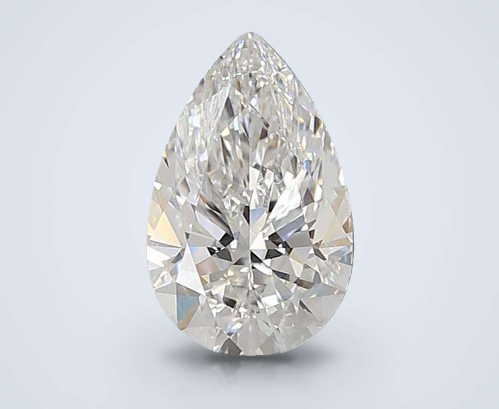 1.36ct E VVS1 Rare Carat Ideal Cut Pear Lab Grown Diamond