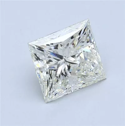 3.02ct J SI2 Rare Carat Ideal Cut Princess Diamond