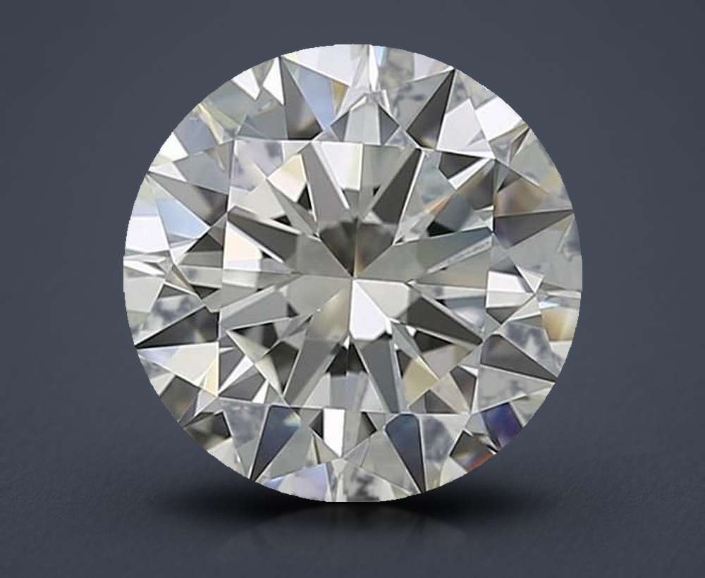 4.01ct J VS2 Rare Carat Ideal Cut Round Diamond