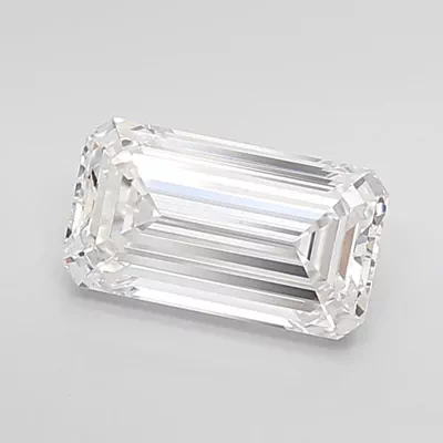 2.11ct D VVS2 Rare Carat Ideal Cut Emerald Lab Grown Diamond