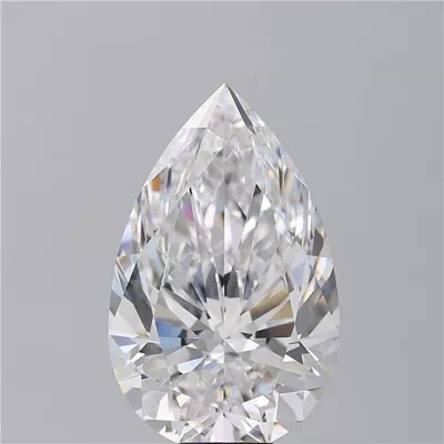 15.23ct D FL Rare Carat Ideal Cut Pear Diamond