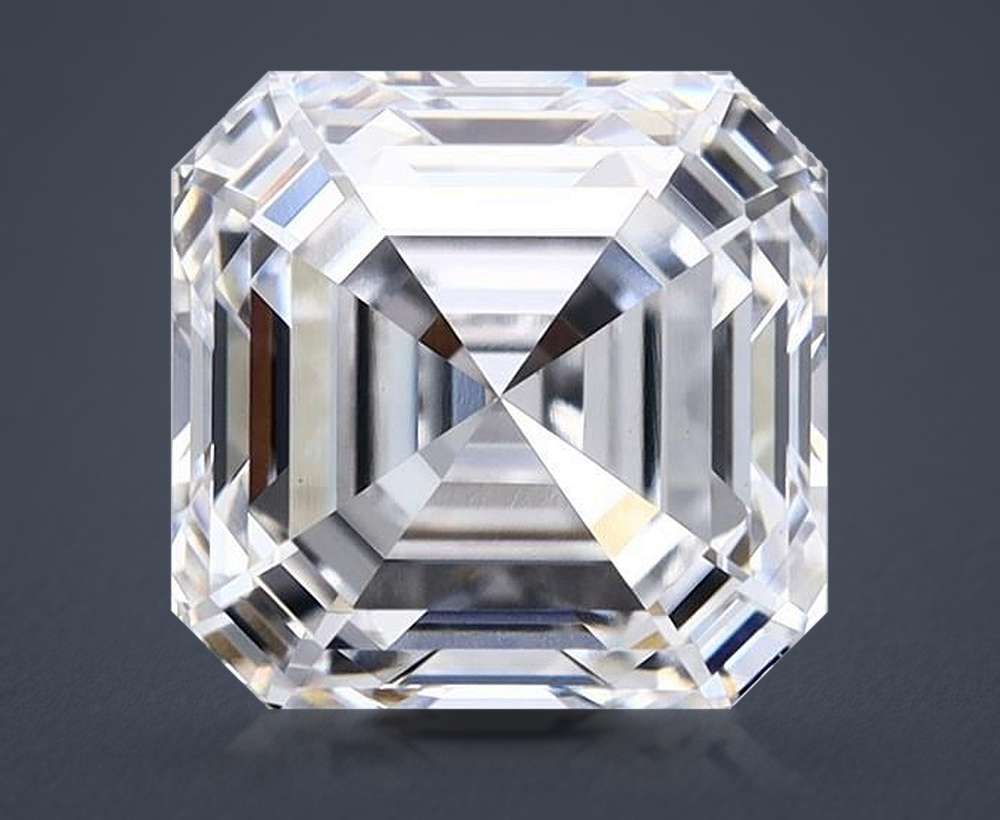 2.58ct E VS1 Rare Carat Ideal Cut Asscher Lab Grown Diamond