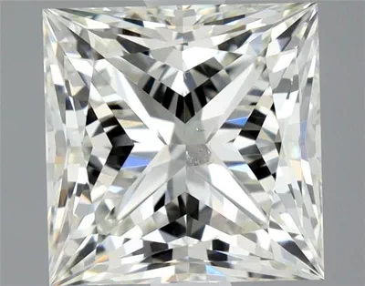 2.01ct K SI1 Rare Carat Ideal Cut Princess Diamond