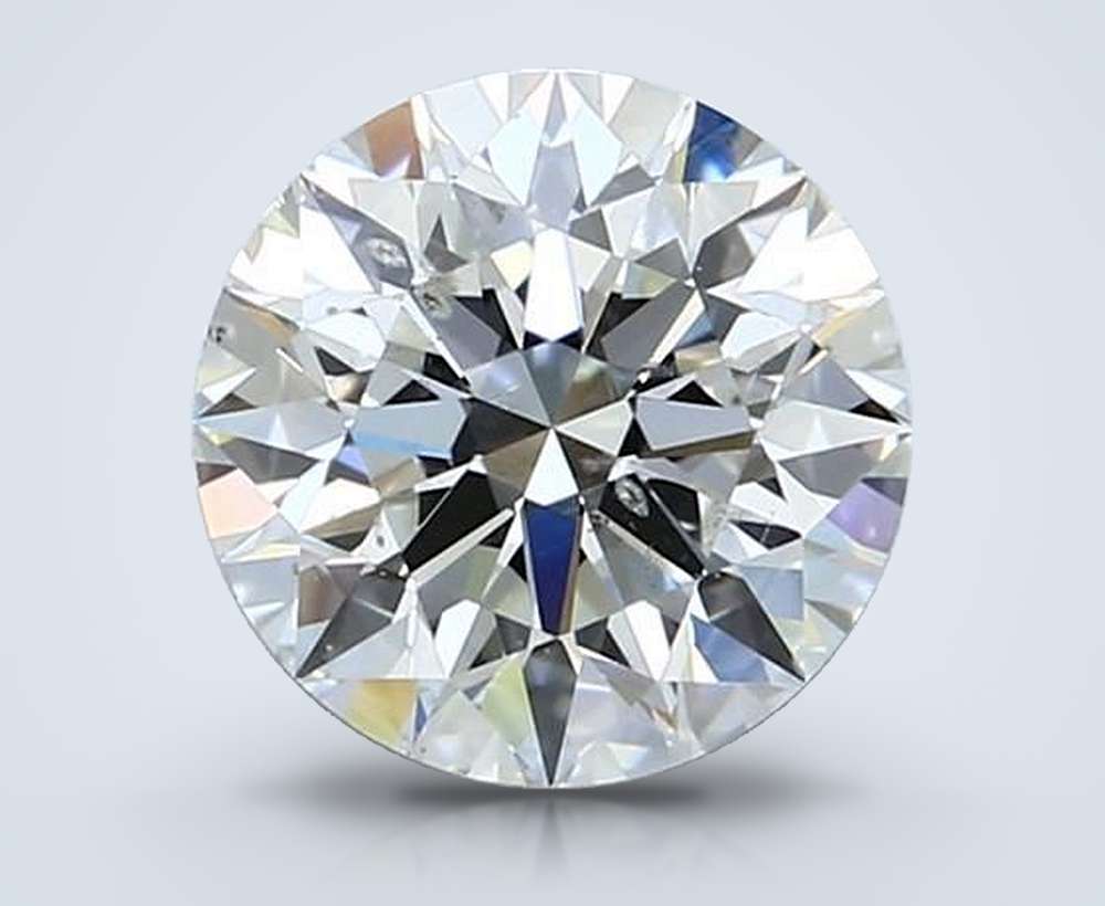 2.08ct I SI2 Rare Carat Ideal Cut Round Diamond
