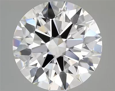 3.70ct F VVS2 Rare Carat Ideal Cut Round Diamond