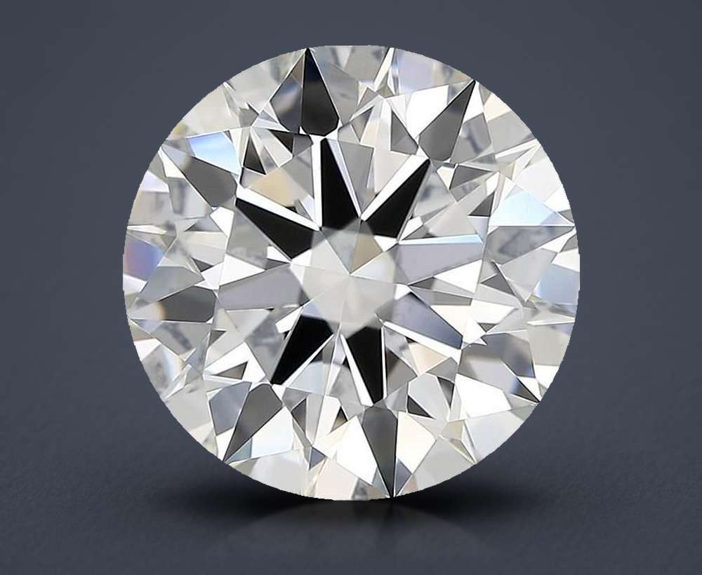 3.70ct F VVS2 Rare Carat Ideal Cut Round Diamond