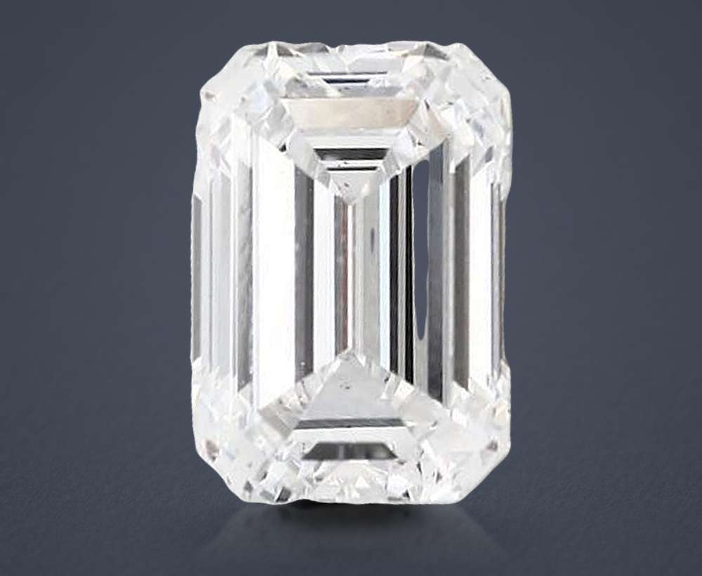 3.51ct D VS2 Rare Carat Ideal Cut Emerald Diamond