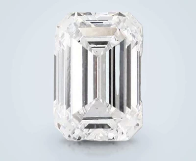 3.51ct D VS2 Rare Carat Ideal Cut Emerald Diamond