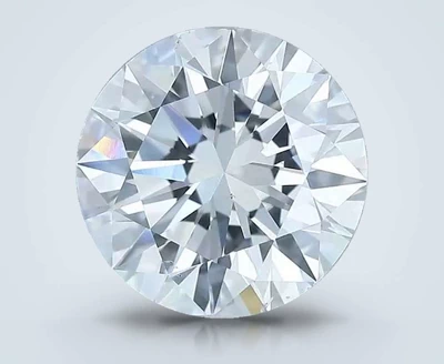 4.03ct D SI2 Rare Carat Ideal Cut Round Diamond