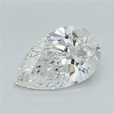 3.05ct F VVS2 Rare Carat Ideal Cut Pear Lab Grown Diamond