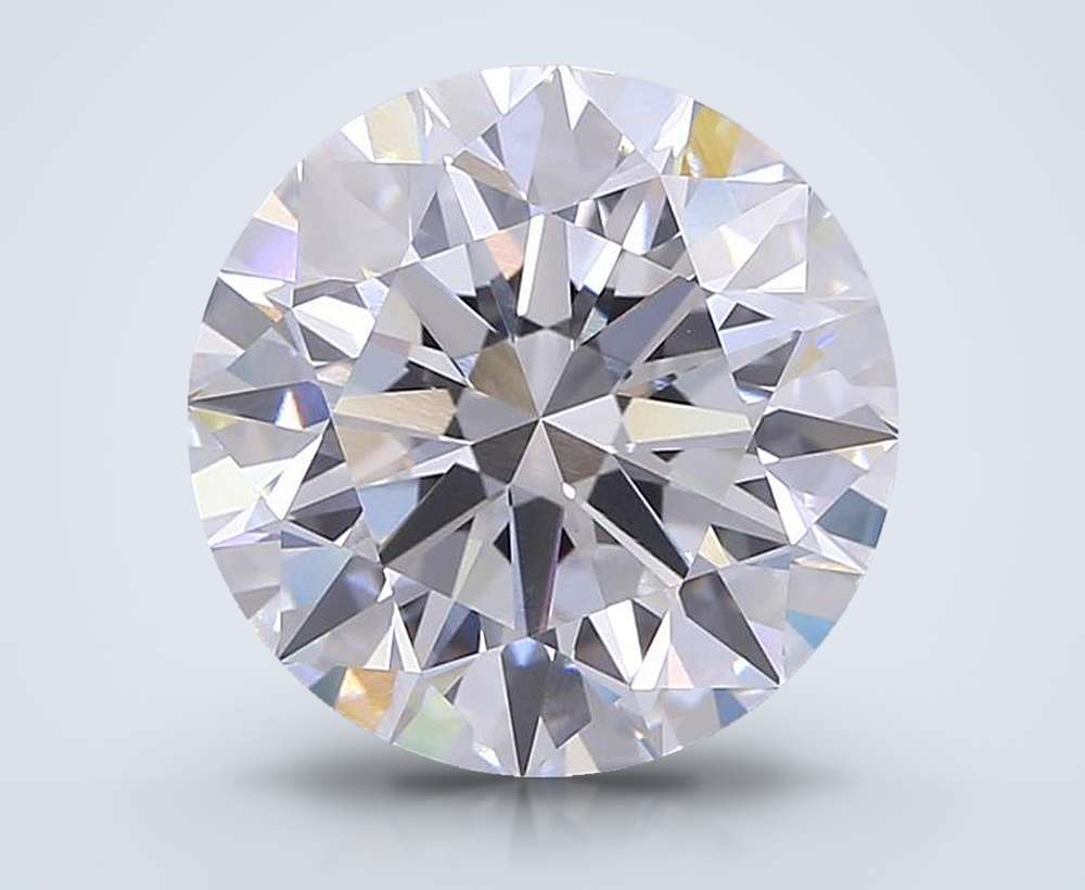 6.55ct E VVS1 Rare Carat Ideal Cut Round Lab Grown Diamond