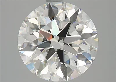 3.41ct I VVS2 Rare Carat Ideal Cut Round Diamond