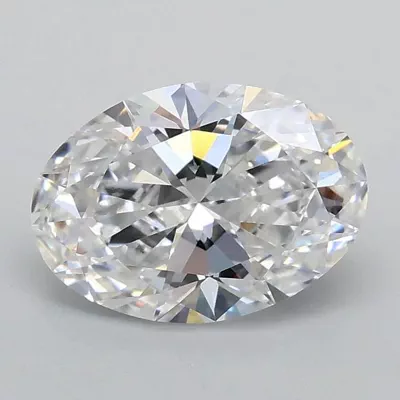 1.08ct D VVS2 Rare Carat Ideal Cut Oval Lab Grown Diamond