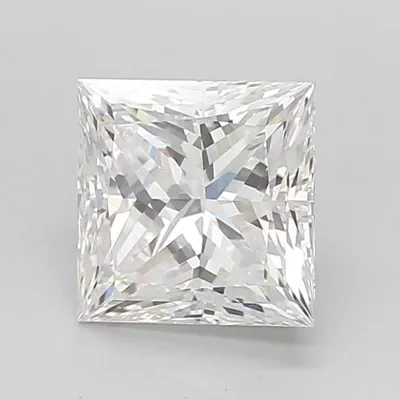 2.55ct E VVS2 Rare Carat Ideal Cut Princess Lab Grown Diamond