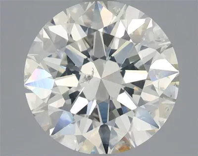 2.70ct J SI2 Rare Carat Ideal Cut Round Diamond