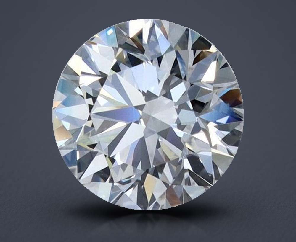 2.51ct H VS1 Rare Carat Ideal Cut Round Diamond