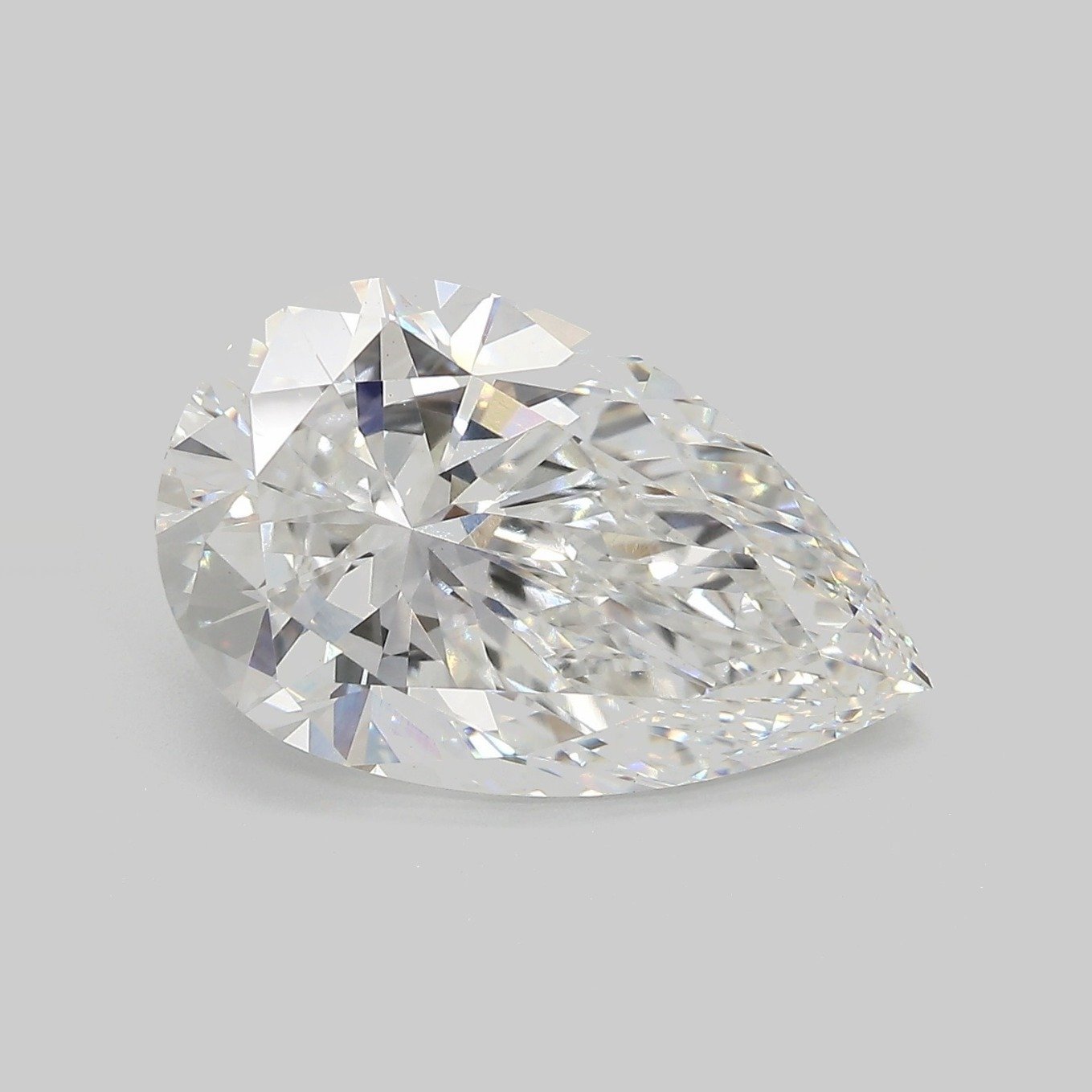6.16ct E VS1 Rare Carat Ideal Cut Pear Lab Grown Diamond