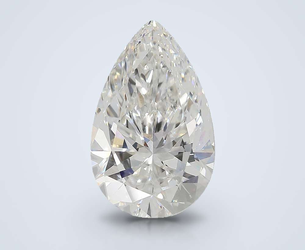 6.16ct E VS1 Rare Carat Ideal Cut Pear Lab Grown Diamond